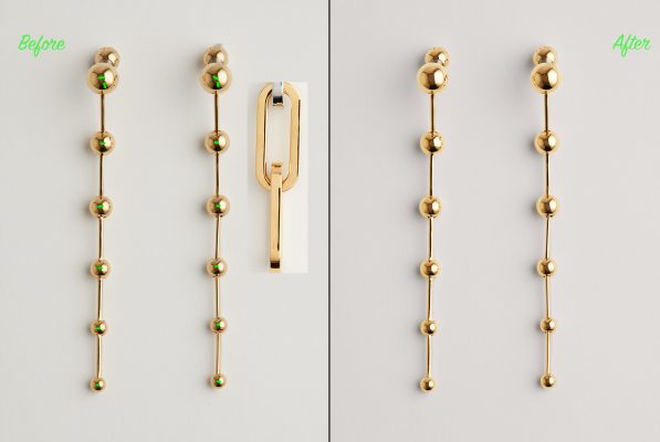 Pr Gold Drop Earings